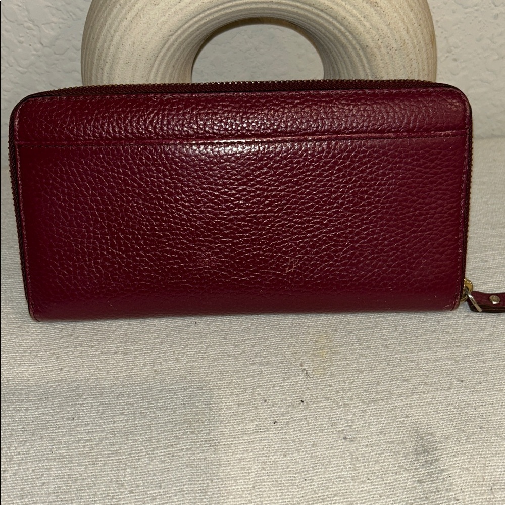 Kate Spade Red zippy Wallet - Picture 3 of 17